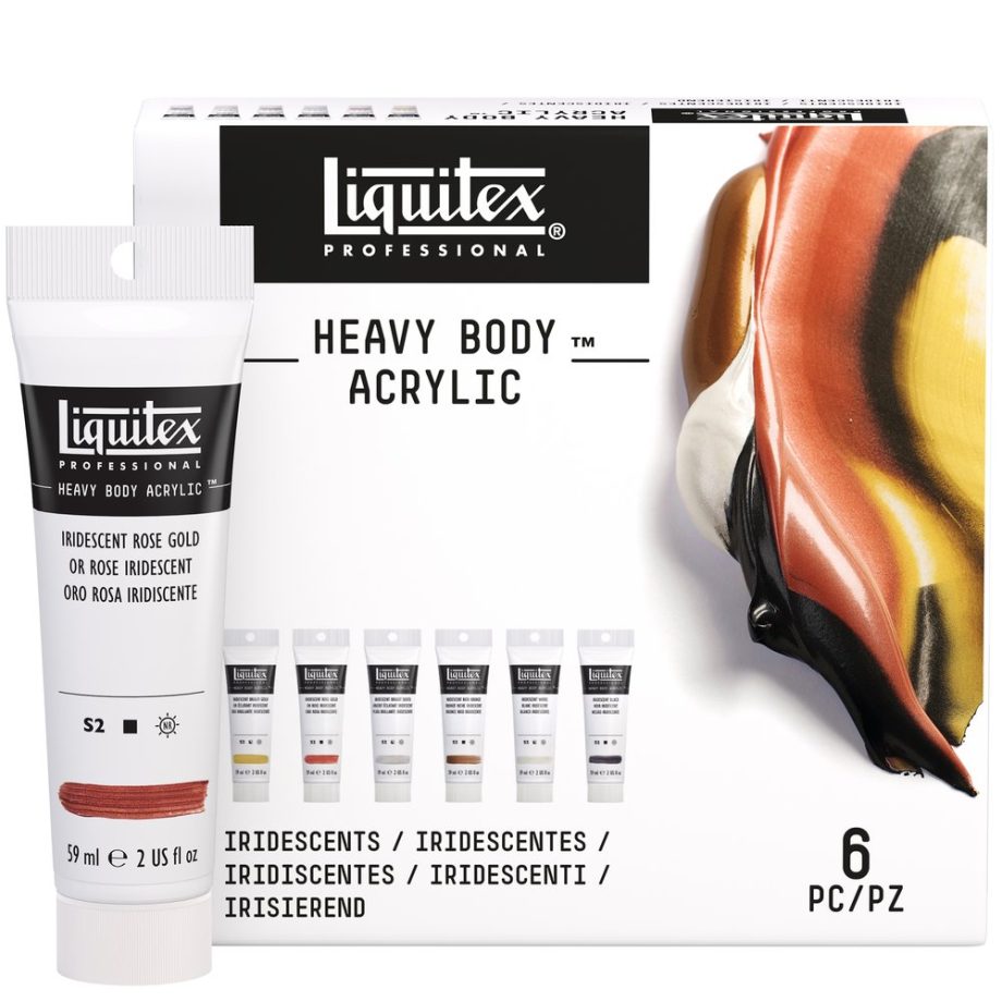 Liquitex Professional Heavy Body Acrylic Set Of 6x59ml Tube Iridescent