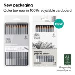 Winsor & Newton Studio Collection Medium Graphite Pencil x12