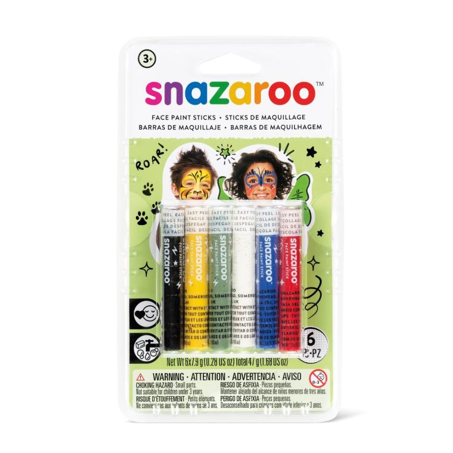 Snazaroo Rainbow Face Paint Sticks - Set of 6  - Western Europe