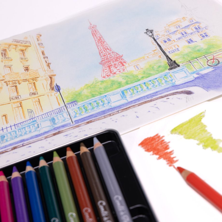 Conté à Paris Pastel pencil assorted Set x 24 metal tin