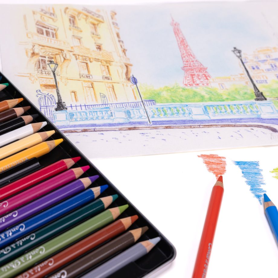 Conté à Paris Pastel pencil assorted Set x 24 metal tin