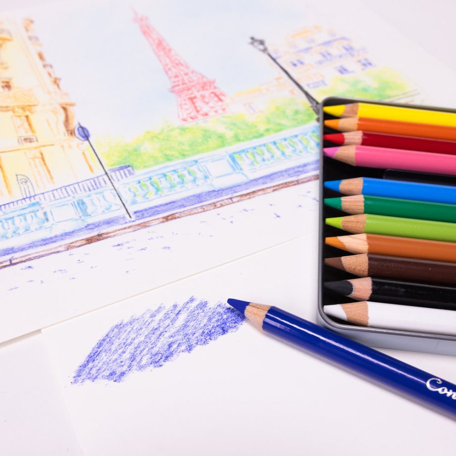 Conté à Paris Pastel pencil assorted set x 12 metal tin