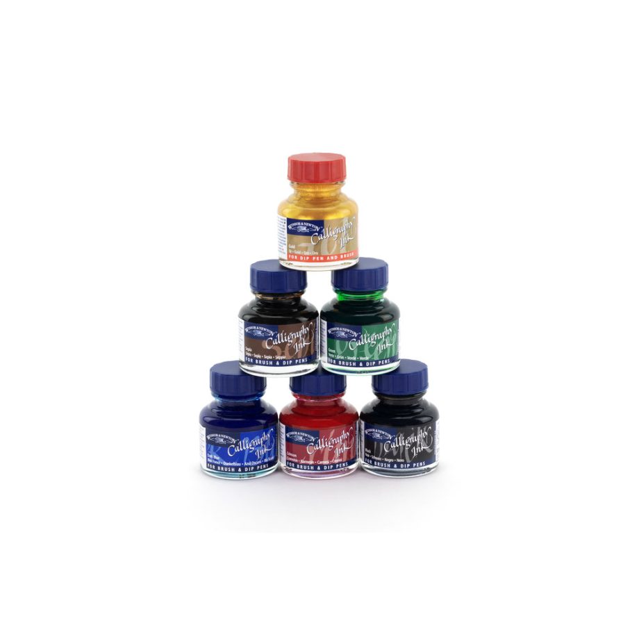 Winsor & Newton Calligraphy Inks - Calligraphy Ink 6 Assorted Set