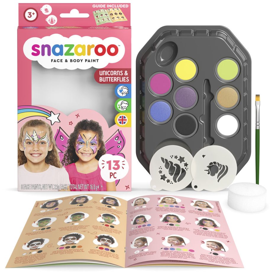 Snazaroo Unicorn/Butterfly Face Paint Kit UK