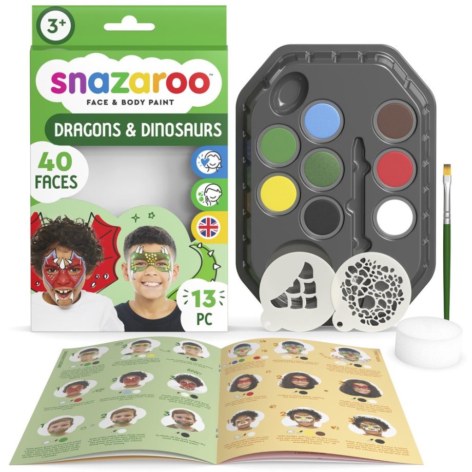 Snazaroo Dinosaur/Dragon Face Paint Kit UK