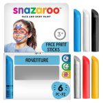 Snazaroo Adventure Face Paint Sticks - Set of 6  - Western Europe