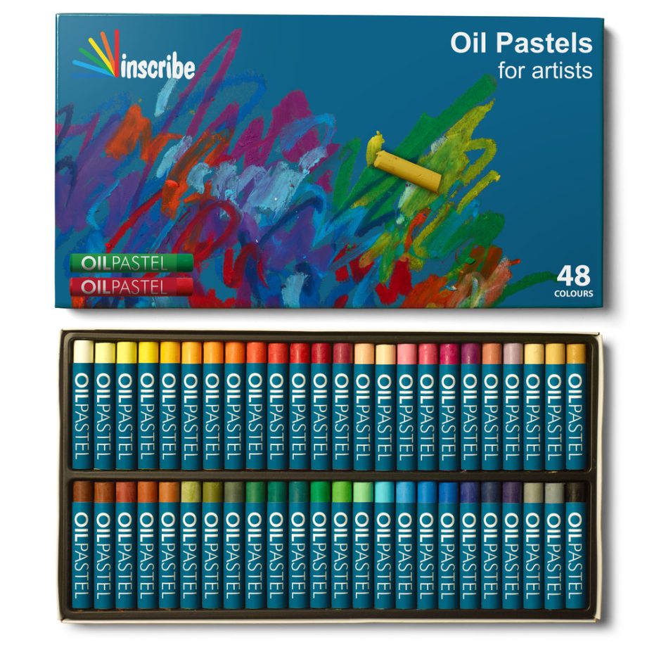 Inscribe Set of 12 Assorted Oil Pastels