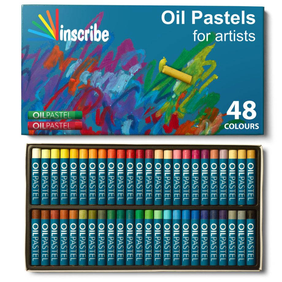 Inscribe Set of 48 Assorted Oil Pastels