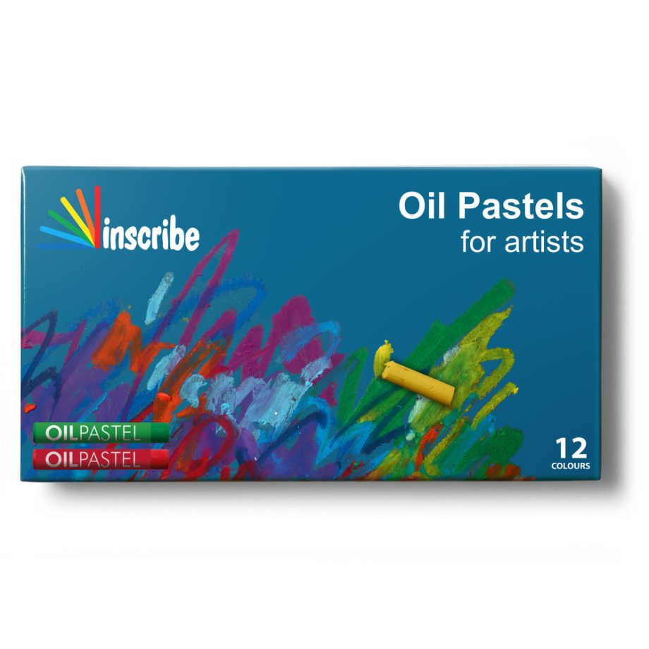 Inscribe Set of 12 Assorted Oil Pastels