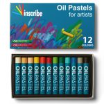 Inscribe Set of 12 Assorted Oil Pastels