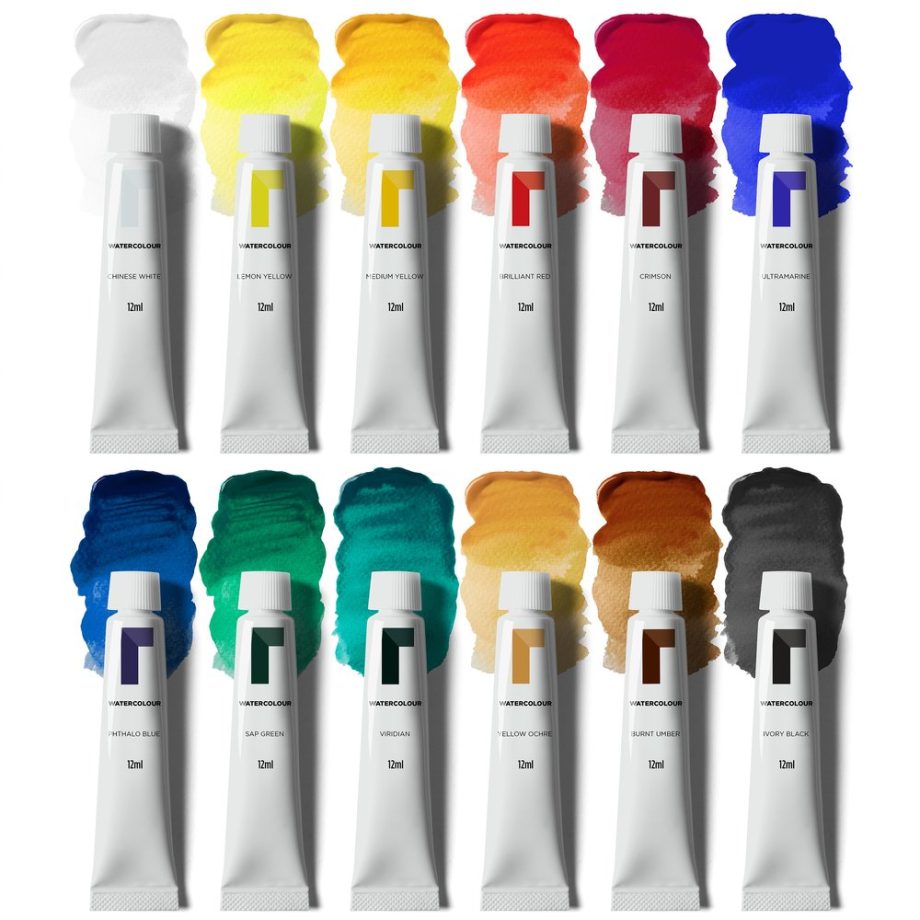 reeves Watercolour 12x12ml Set