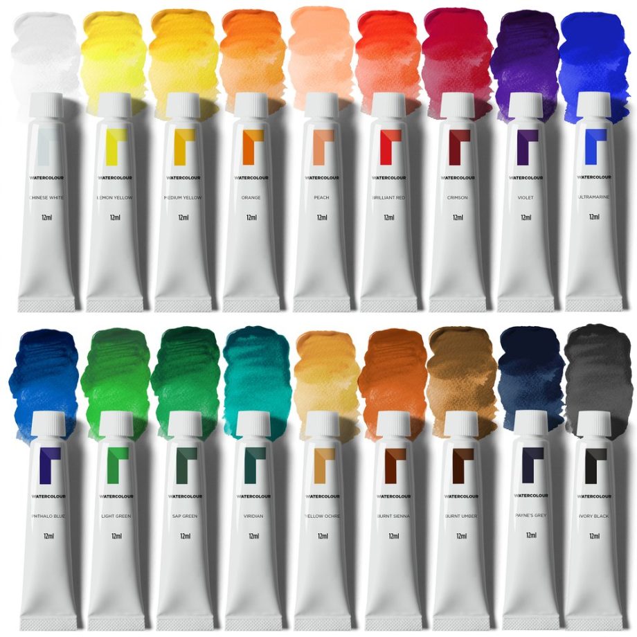 reeves Watercolour 18x12ml Set