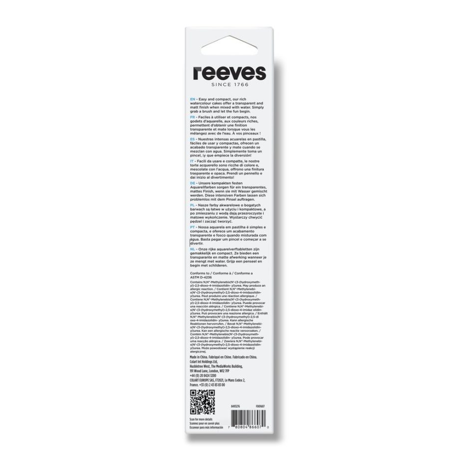 reeves Watercolour Tin Pan 12 Set