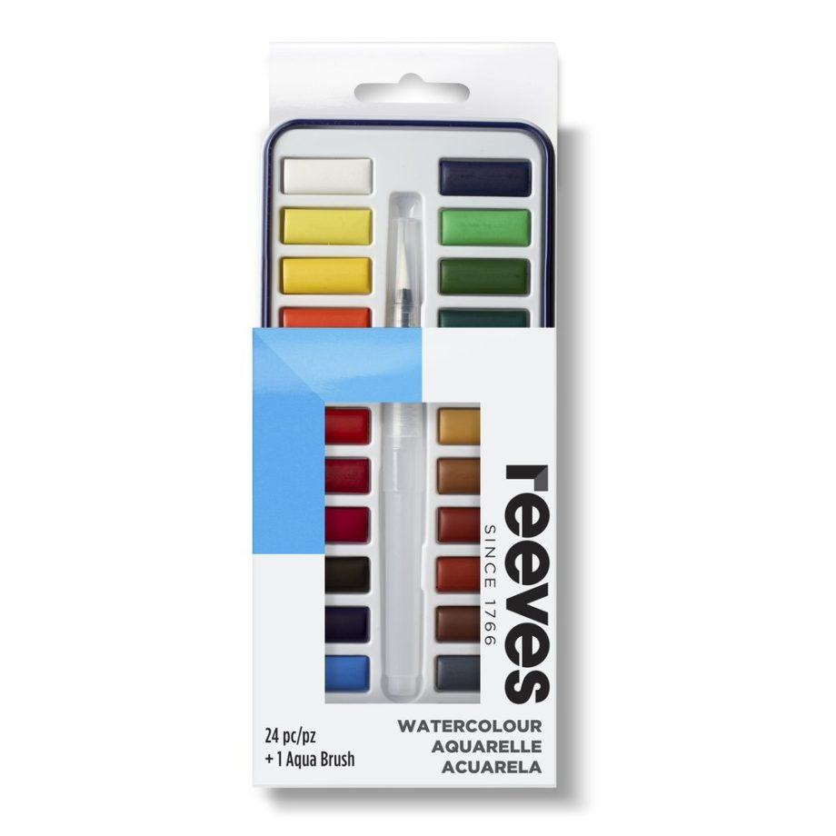 reeves Watercolour Tin Pan 24 Set