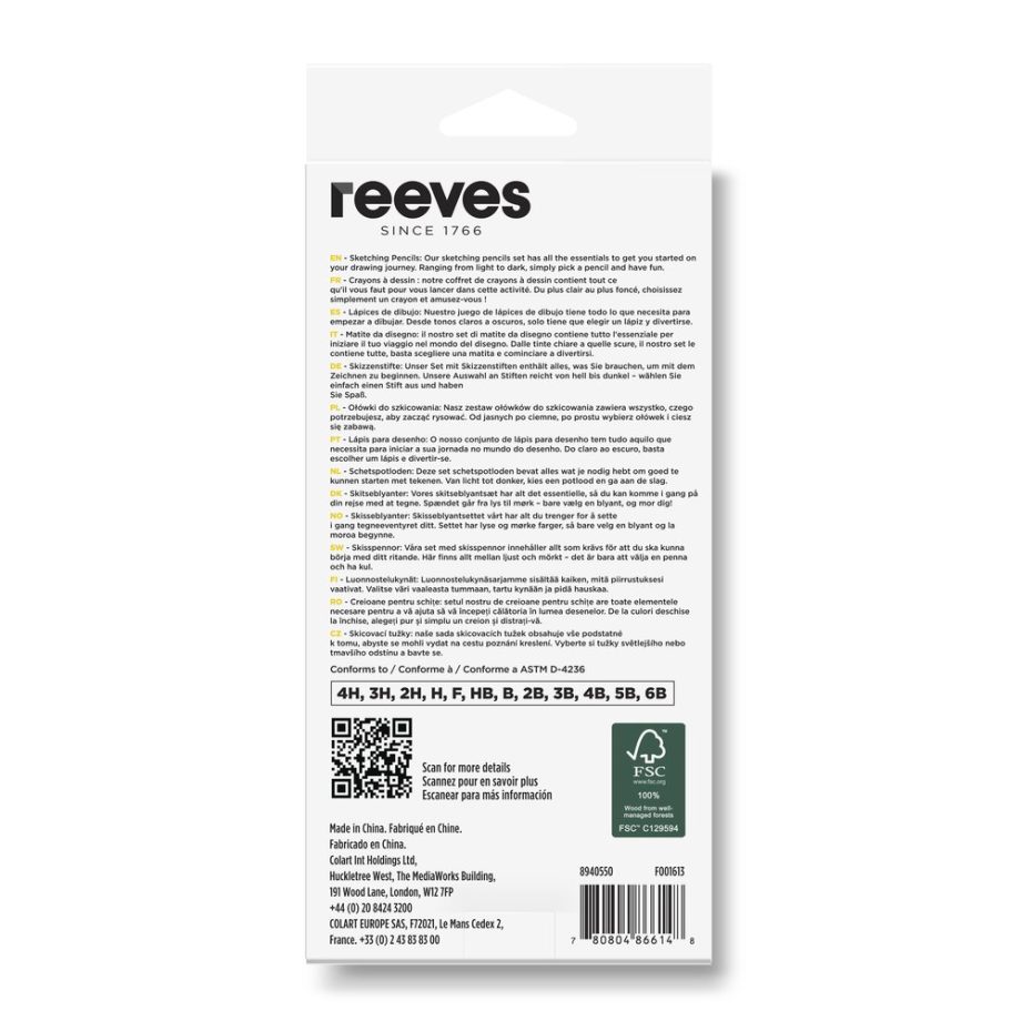 reeves Pencil Sketching x12 Set