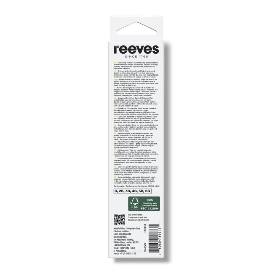 reeves Pencil Sketching x6 Set