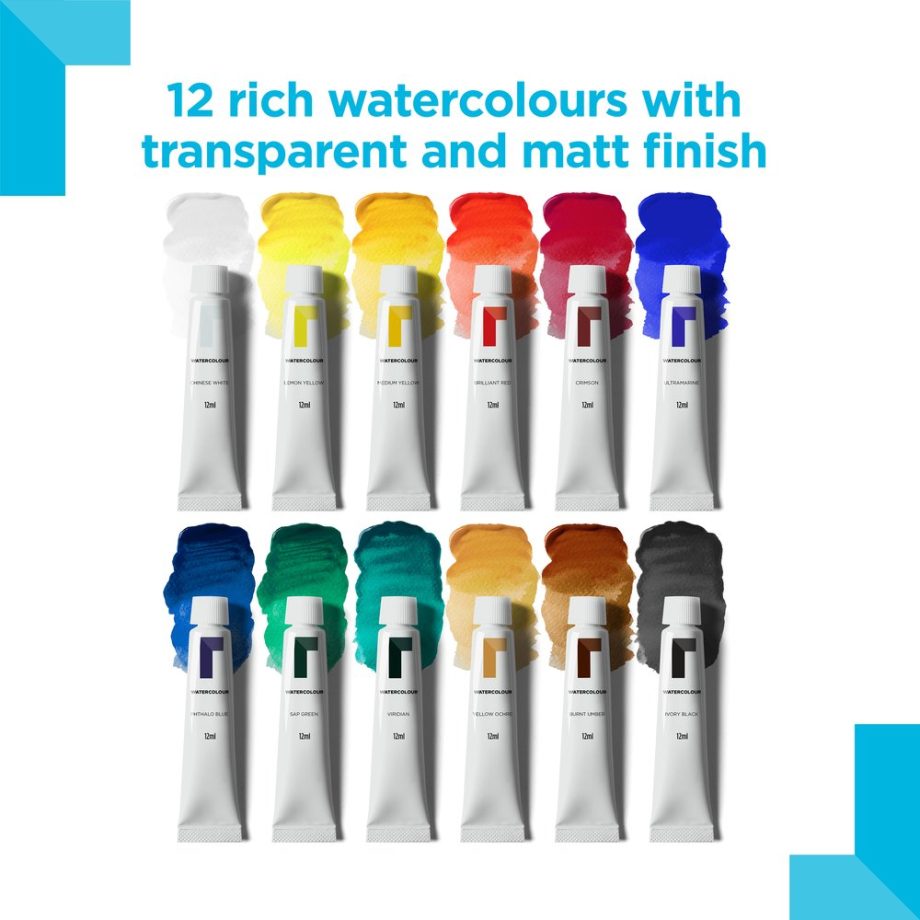 reeves Watercolour 12x12ml Set