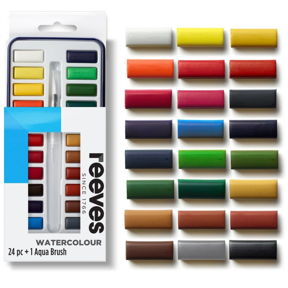 reeves Watercolour Tin Pan 24 Set