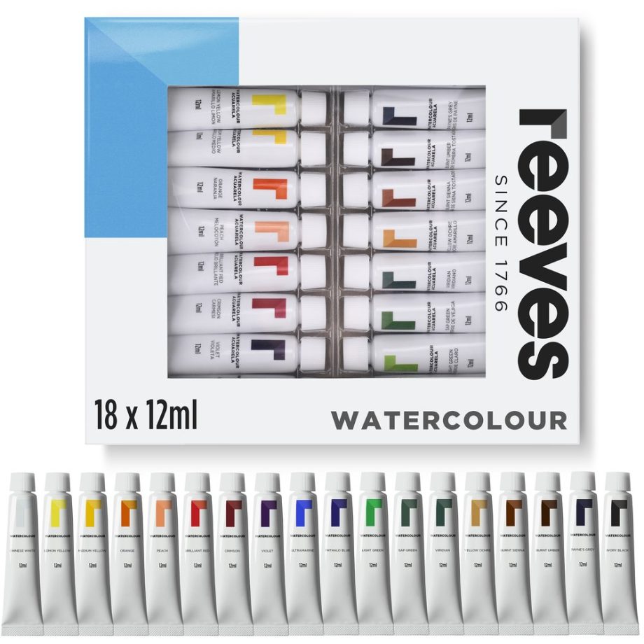 reeves Watercolour 18x12ml Set