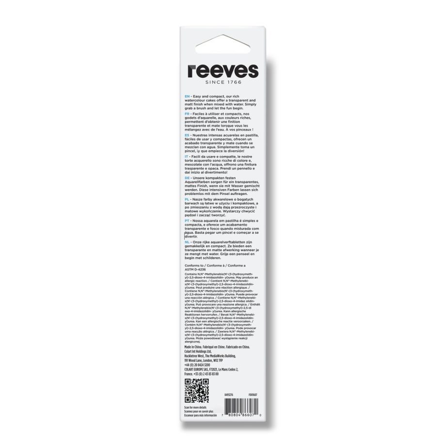 reeves Watercolour Tin Pan 12 Set