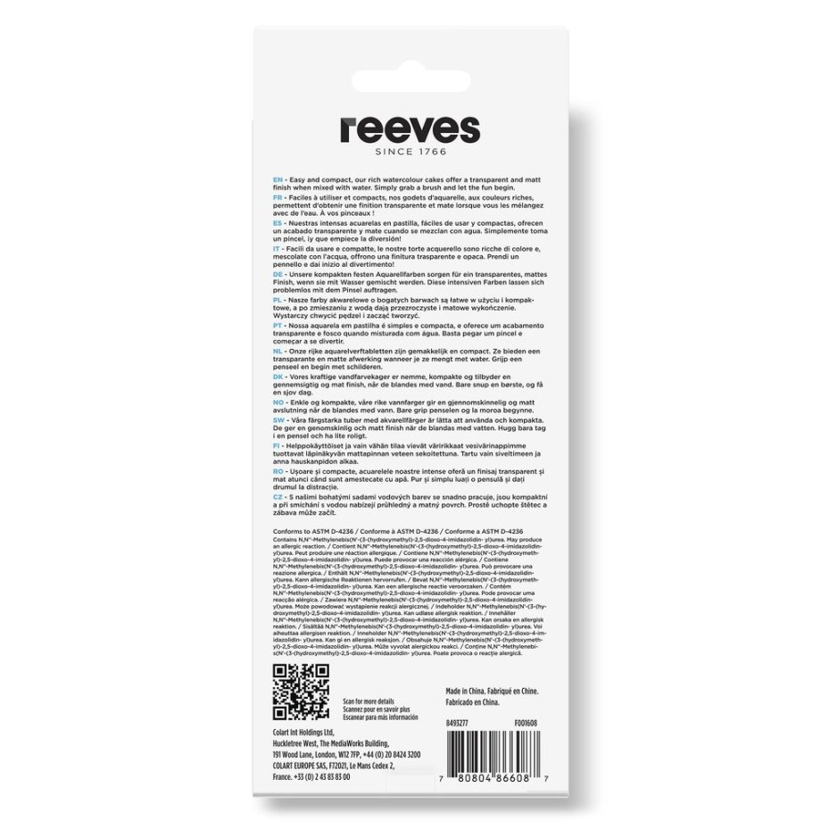 reeves Watercolour Tin Pan 24 Set
