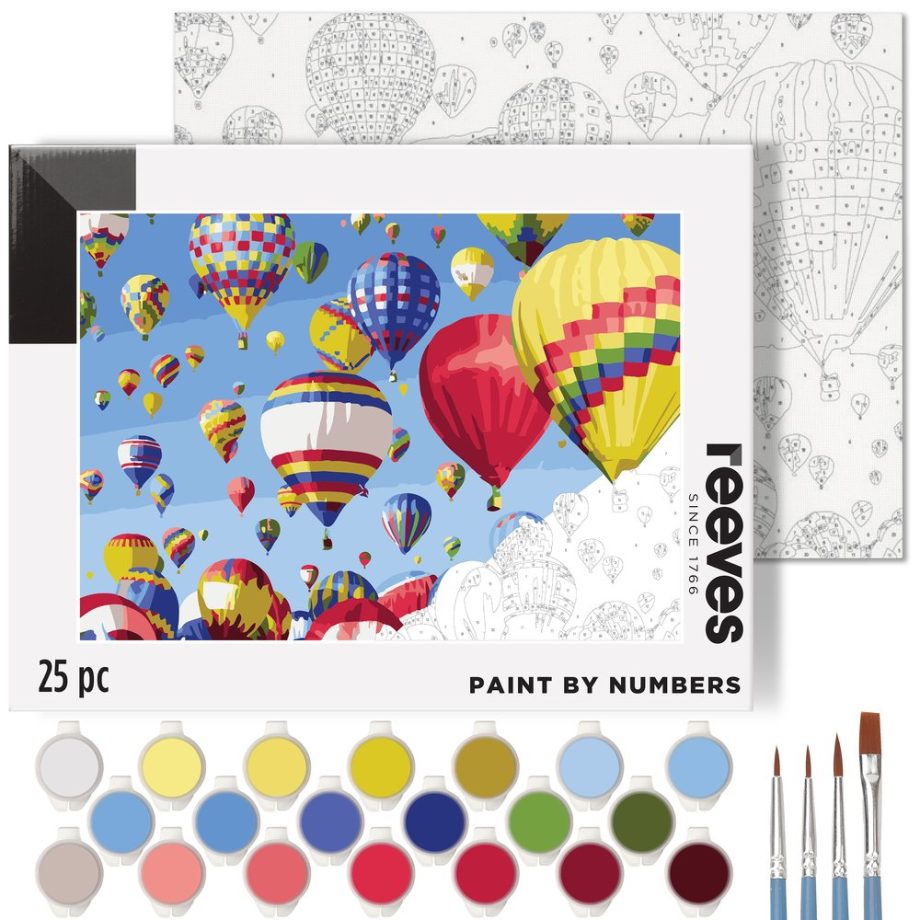 reeves Paint By Numbers 12x16 Inch Balloons
