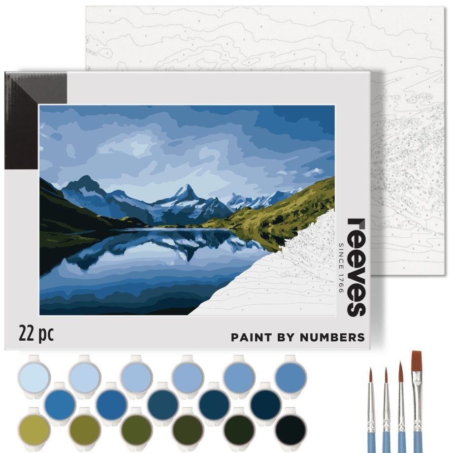 reeves Paint By Numbers 12x16 Inch Mountain
