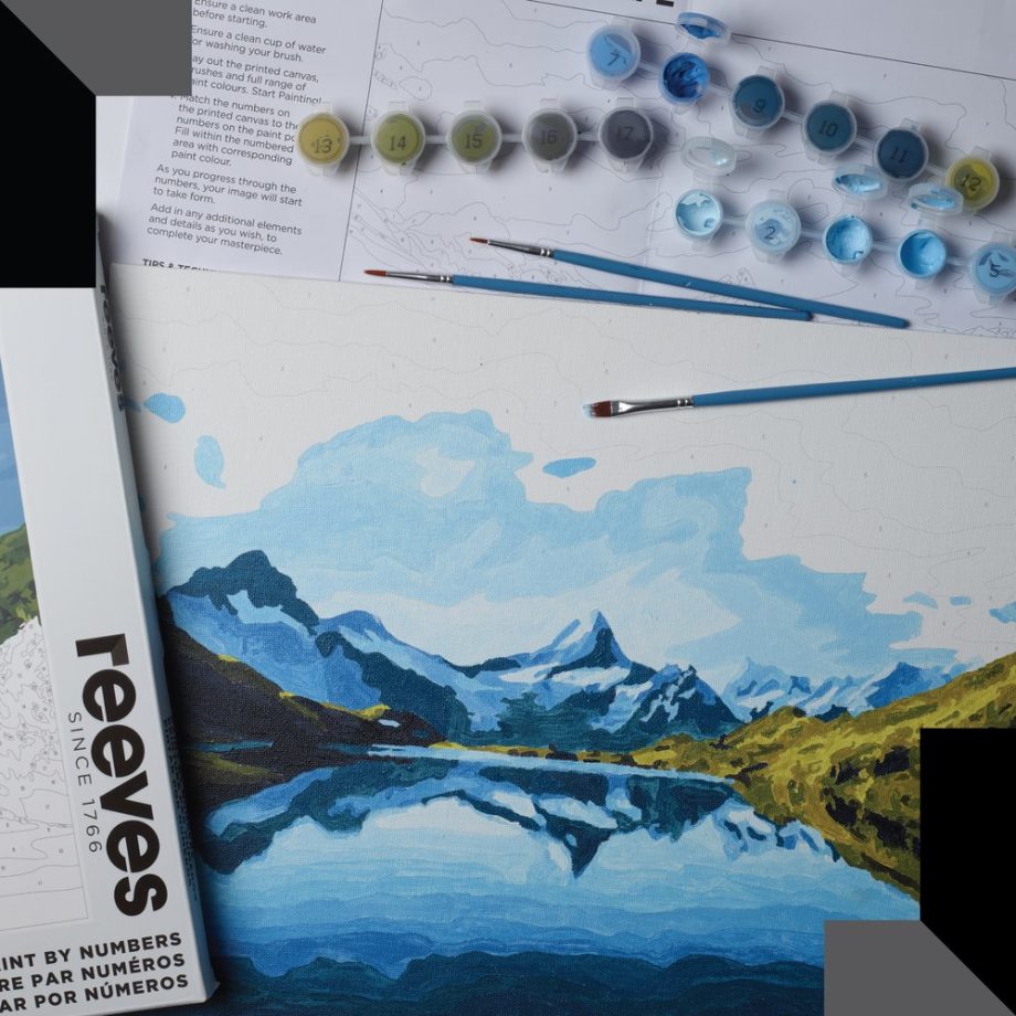 reeves Paint By Numbers 12x16 Inch Mountain
