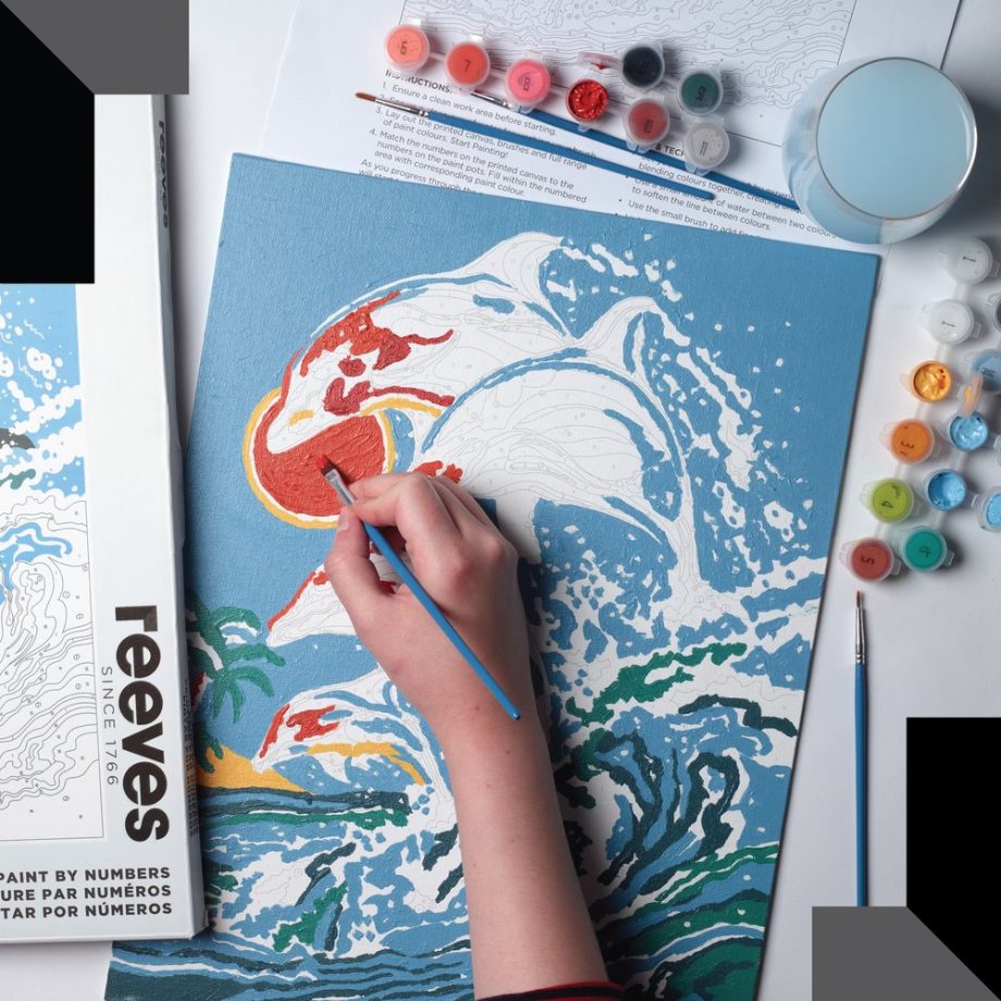 reeves Paint By Numbers 12x16 Inch Dolphins