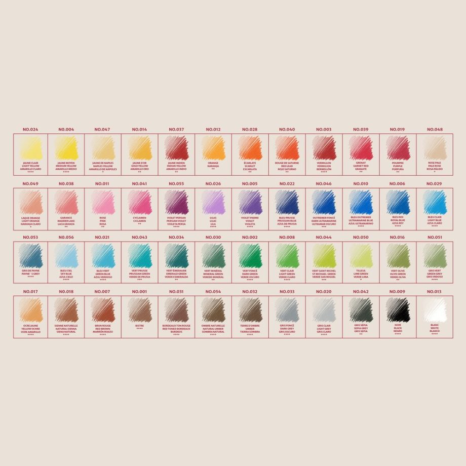 Conté à Paris Pastel pencil assorted Set x 48 metal tin