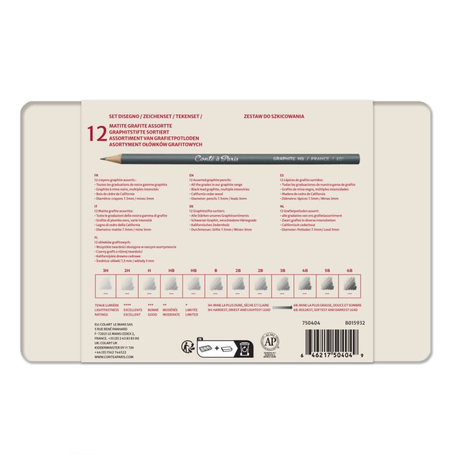 Conté à Paris The “Drawing” metal box