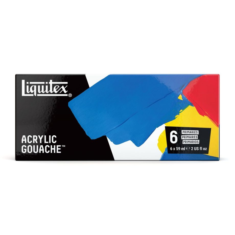 Liquitex Professional Acrylic Gouache 6X59ml Set -Primaries