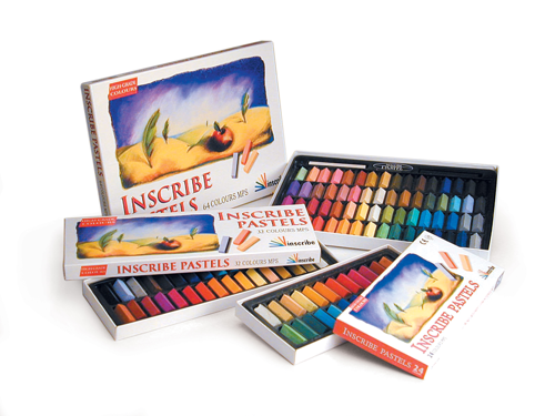 Inscribe Set of 64 Assorted Soft Pastels