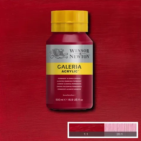 Winsor & Newton Galeria Acrylic Permanent Alizarin Crimson 500ml