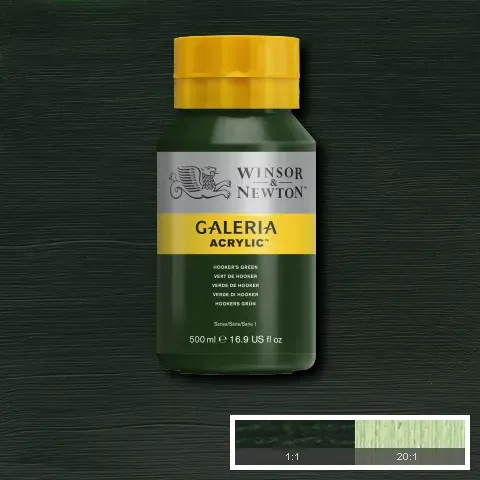 Winsor & Newton Galeria Acrylic Hooker's Green 500ml