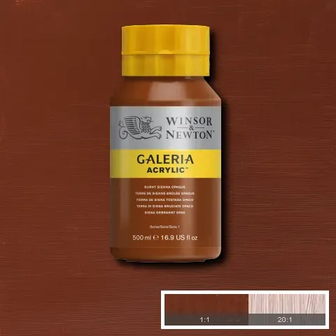 Winsor & Newton Galeria Acrylic Burnt Sienna Opaque 500ml