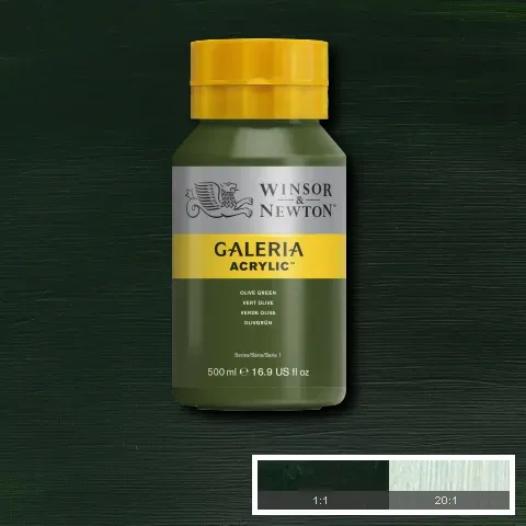 Winsor & Newton Galeria Acrylic Olive Green 500ml