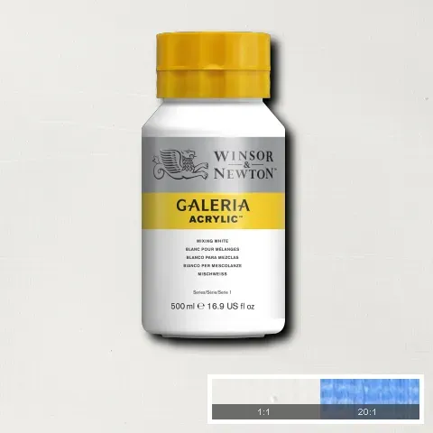 Winsor & Newton Galeria Acrylic Mixing White 500ml