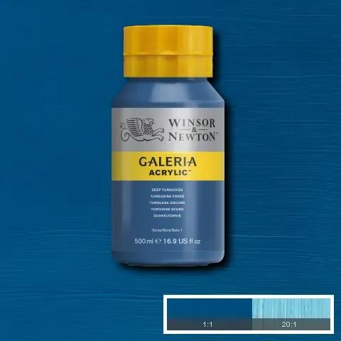 Winsor & Newton Galeria Acrylic Deep Turquoise 500ml