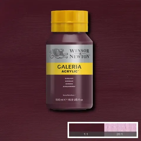 Winsor & Newton Galeria Acrylic Burgundy 500ml