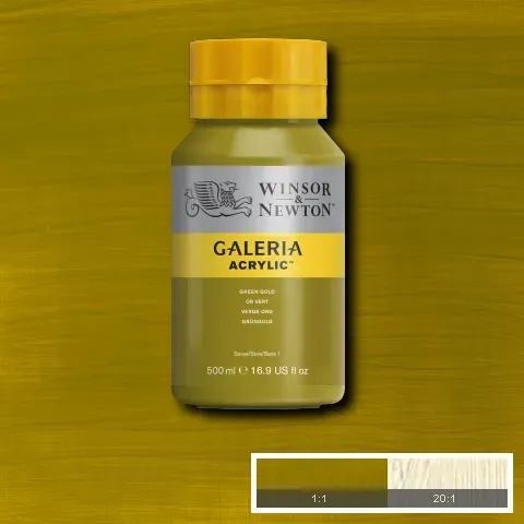 Winsor & Newton Galeria Acrylic Green Gold 500ml