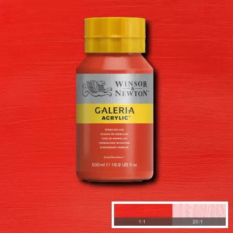 Winsor & Newton Galeria Acrylic Vermilion Hue 500ml