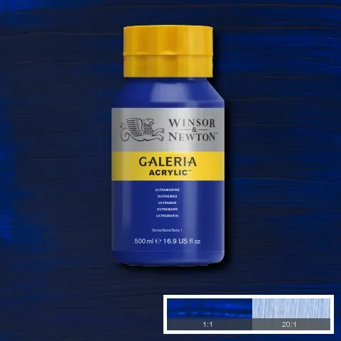 Winsor & Newton Galeria Acrylic Ultramarine 500ml