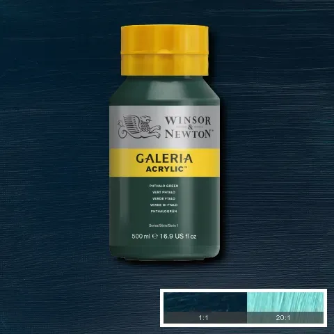 Winsor & Newton Galeria Acrylic Phthalo Green 500ml