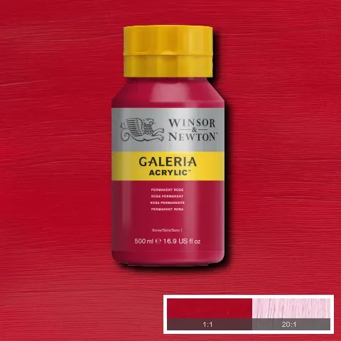 Winsor & Newton Galeria Acrylic Permanent Rose 500ml