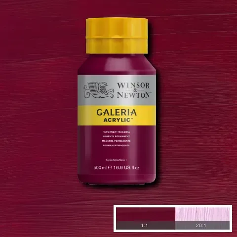 Winsor & Newton Galeria Acrylic Permanent Magenta 500ml