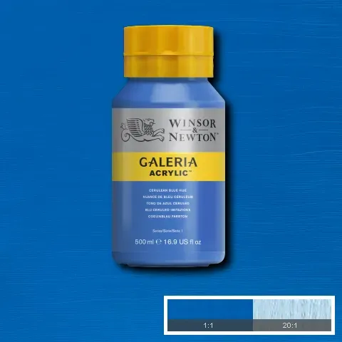 Winsor & Newton Galeria Acrylic Cerulean Blue Hue 500ml
