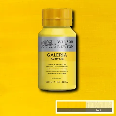 Winsor & Newton Galeria Acrylic Cadmium Yellow Medium Hue 500ml