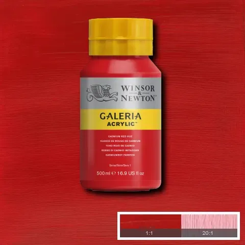 Winsor & Newton Galeria Acrylic Cadmium Red Hue 500ml