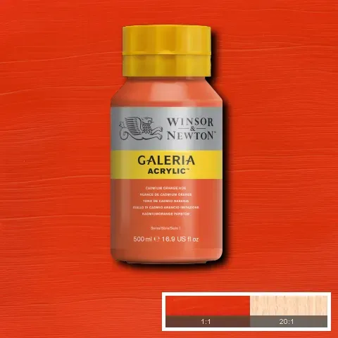 Winsor & Newton Galeria Acrylic Cadmium Orange Hue 500ml